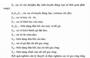 Xác định sai số gia công theo phương pháp Toocxơ chuyển vị bé