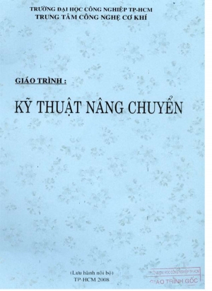 ĐHCN.Giáo Trình Kỹ Thuật Nâng Chuyển - Nhiều Tác Giả, 136 Trang